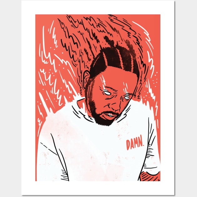 Kendrick DAMN Wall Art by geolaw